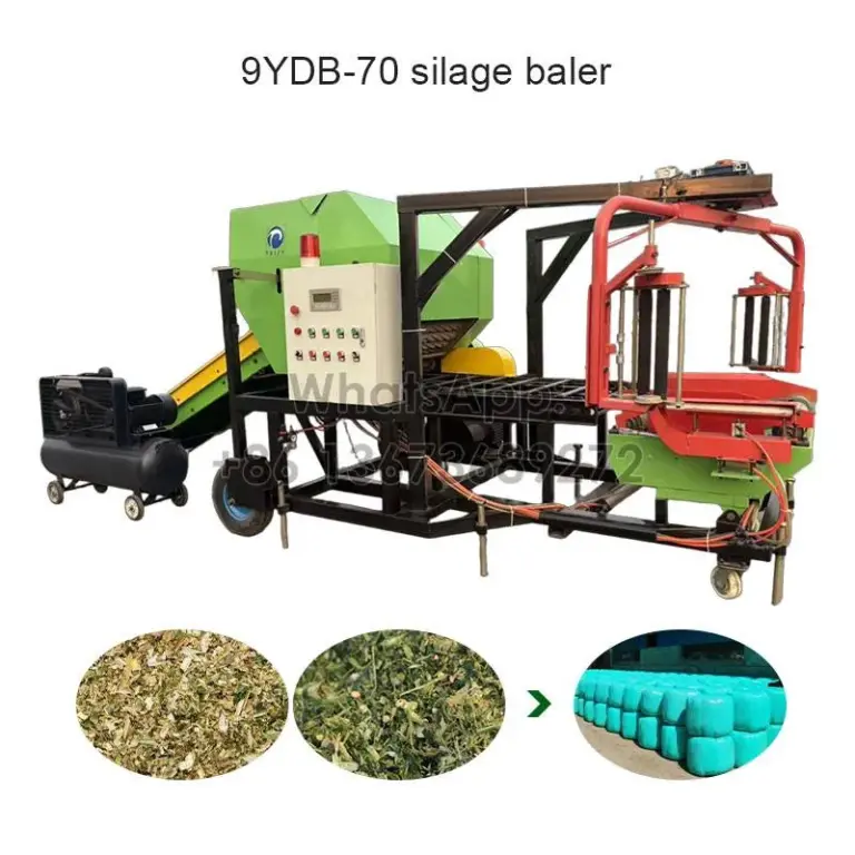 αυτόματο τυλιχτικό και δεματοποιητής σιτηρών