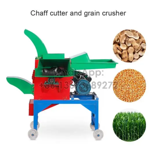 cortador de paja combinado y trituradora de grano