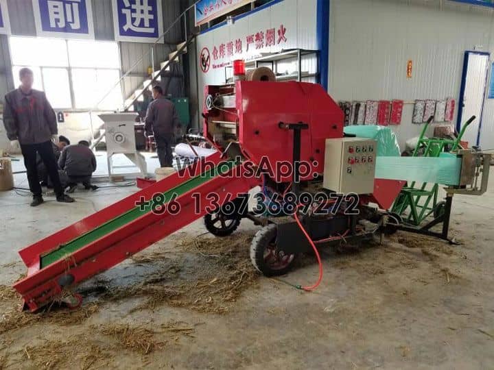 silage baler and wrapper