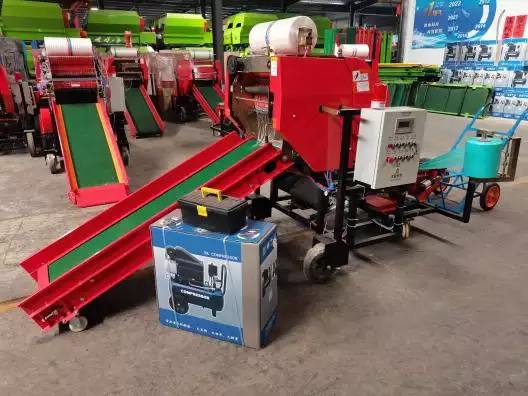 silage baler and wrapper