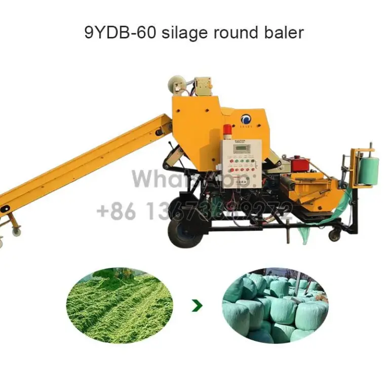 ពោត silage មូល baler