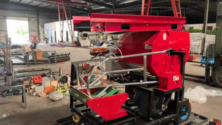 Silage baler with trolley
