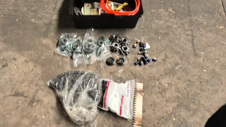 Spare parts for silage bale wrapping machine