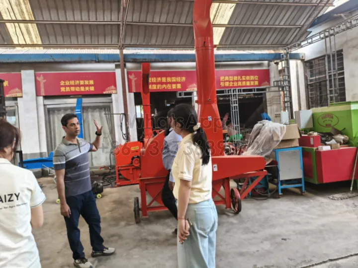 silage chaff cutting machine in the factory
