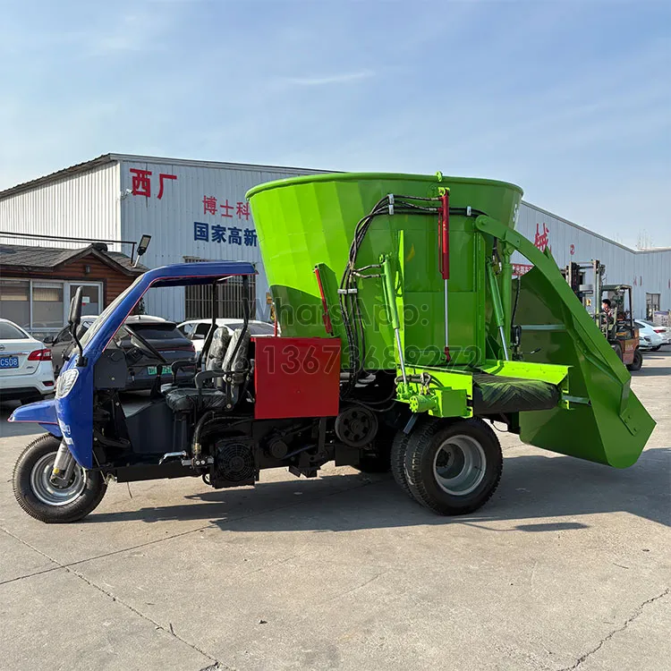 5cbm cow feed distribution trailer
