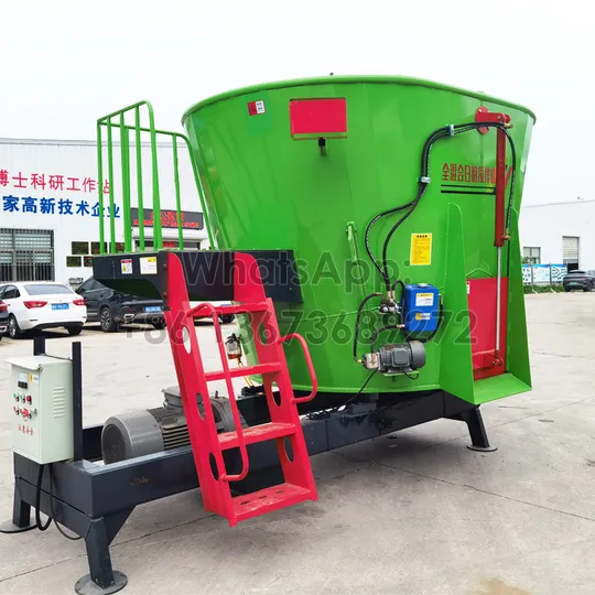 Vertical Tmr Mixer 1 7cbm silage feed mixing machine