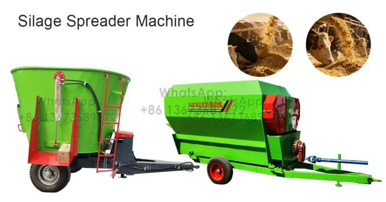 TMR feed silage spreader machine