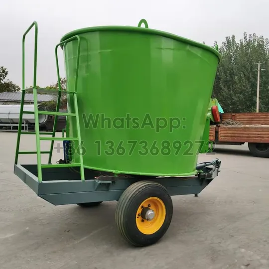 Forage feed spreader with ladder
