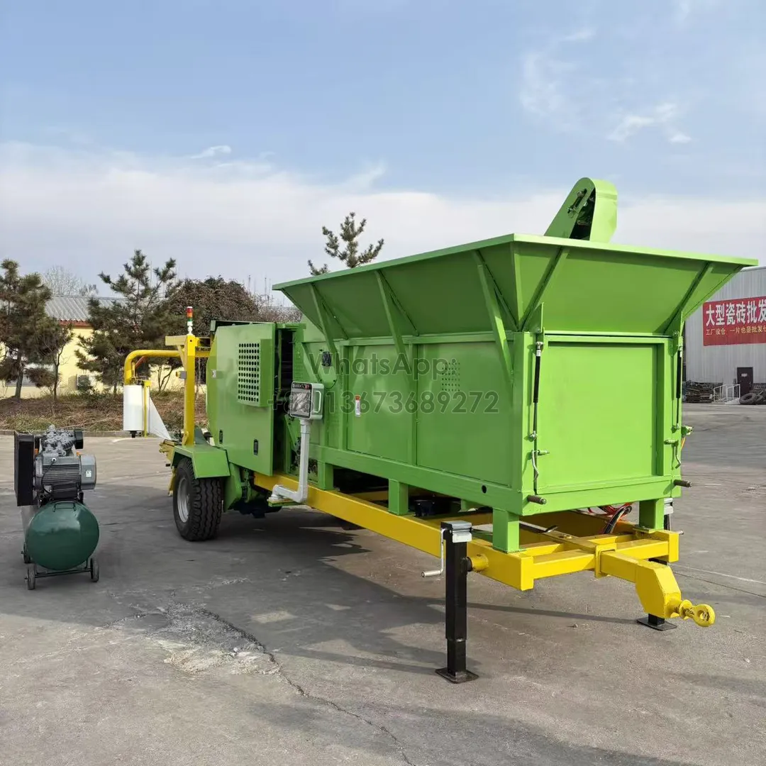 Fully automatic silage round bale wrapping machine with feeder
