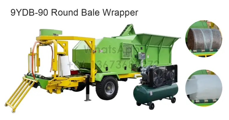round bale wrapper for silage