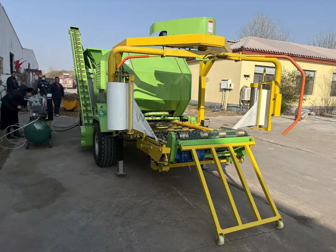 Round baler and wrapper with silage recovery system