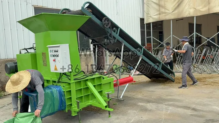 Customized hydraulic silage baler for square bales