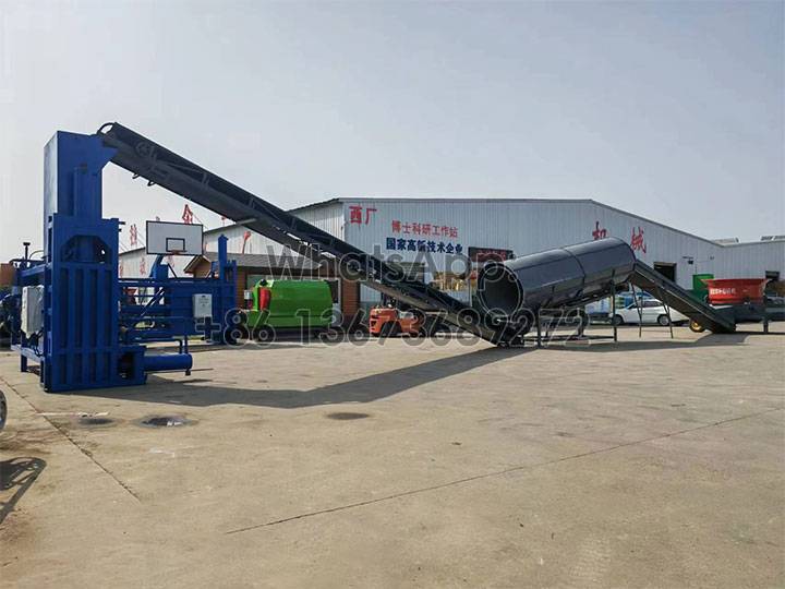 Straw processing line configuration