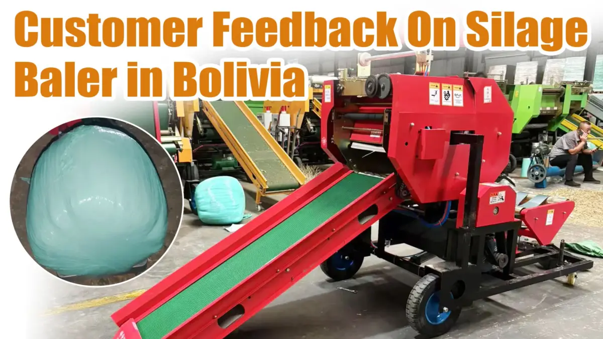 Silage Baler Machine Bolivia Price | Round Bale Wrapper Customer Feedback Video