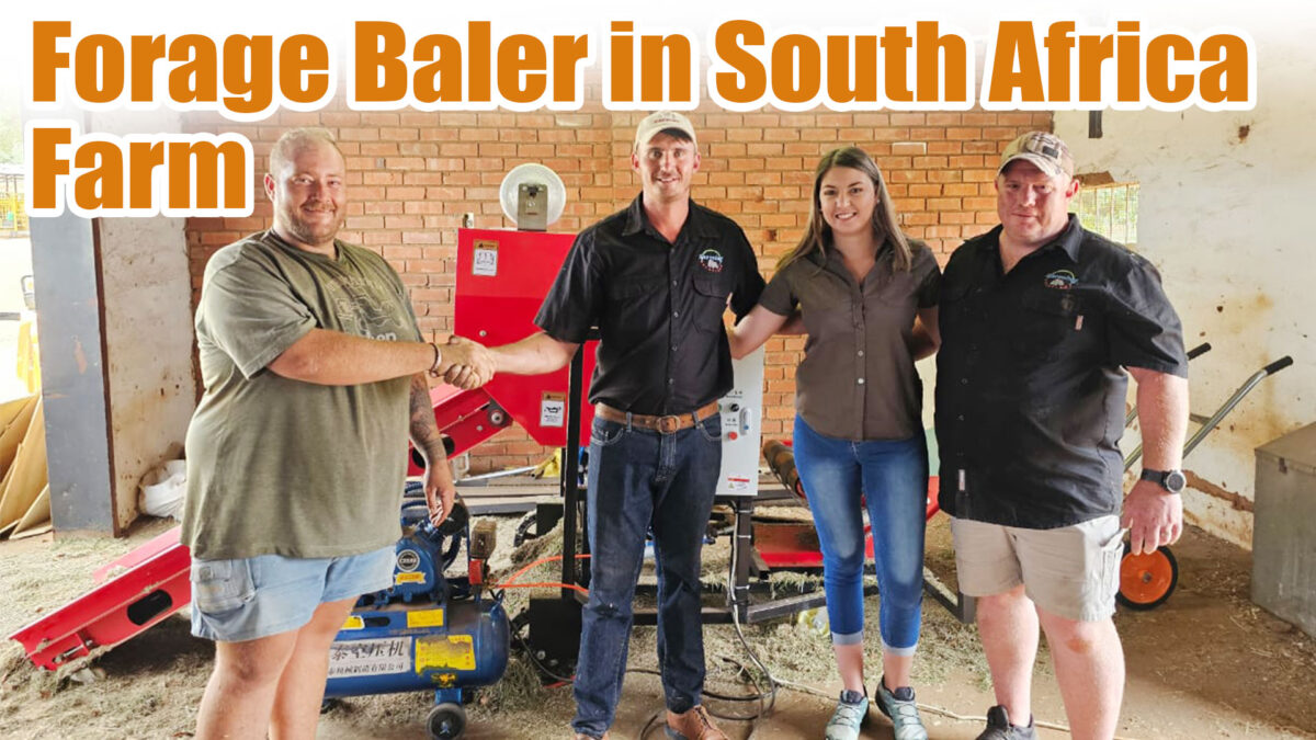 Another South Africa Customer Feedback – round bale silage baler wrapper