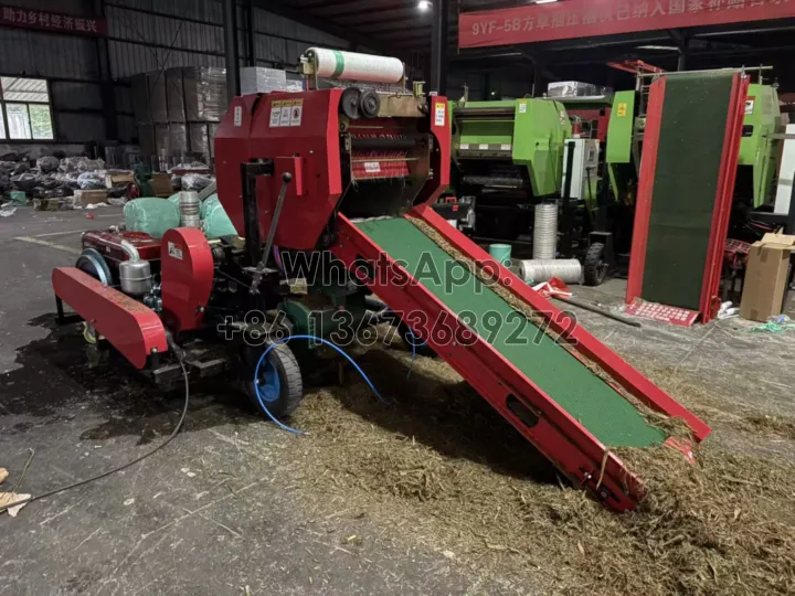 Fully automatic baling and wrapping machine for silage
