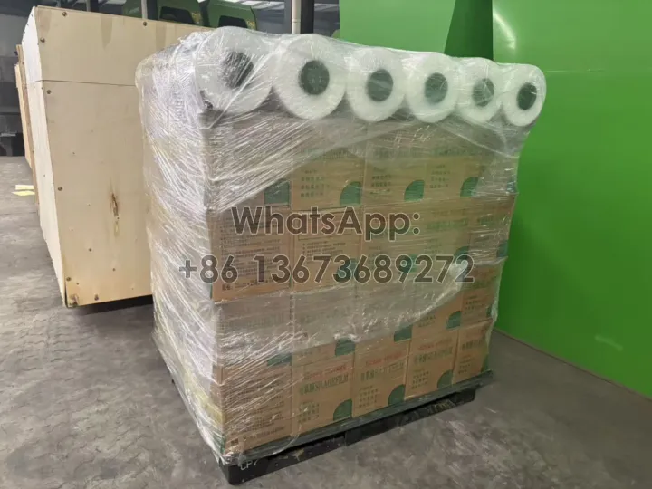 Plastic net for silage baling