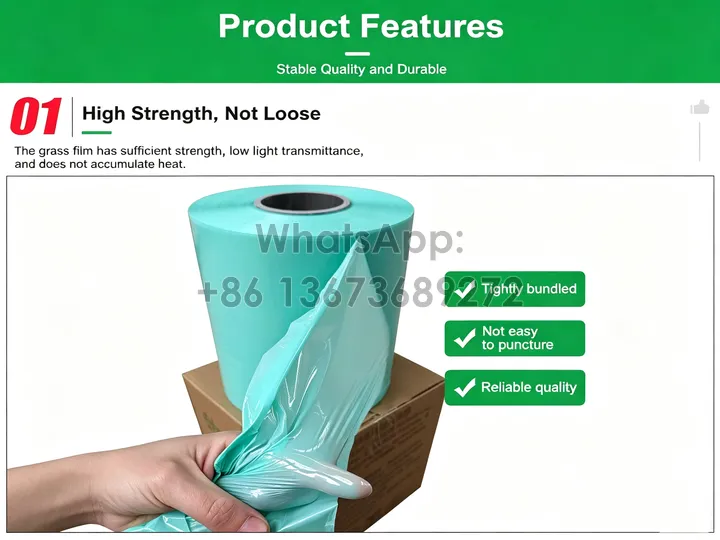 Silage Baling And Wrapping Material 15 Silage film with high strength